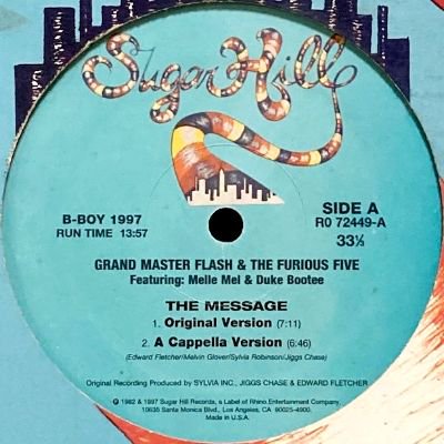 GRAND MASTERFLASH AND THE FURIOUS FIVE - THE MESSAGE (12) (RE) (VG+/VG+) 