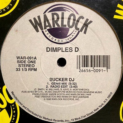 DIMPLES D - SUCKER DJ (12) (RE) (VG+/VG+)