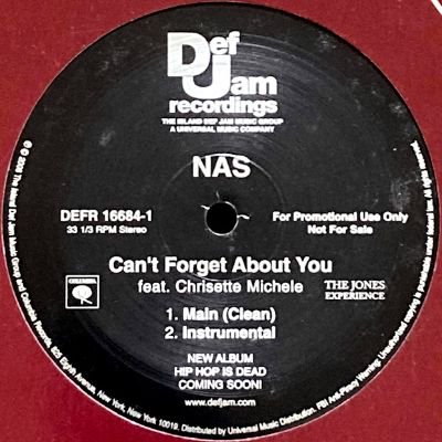 NAS - CAN'T FORGET ABOUT YOU (12) (PROMO) (VG+/VG+)