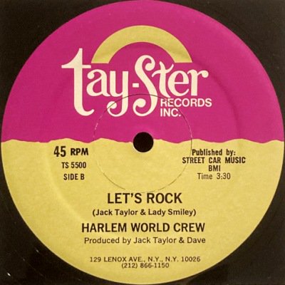 <img class='new_mark_img1' src='https://img.shop-pro.jp/img/new/icons5.gif' style='border:none;display:inline;margin:0px;padding:0px;width:auto;' />HARLEM WORLD CREW - LET'S ROCK (12) (VG+/G)