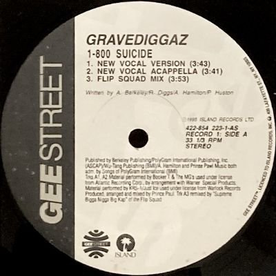 GRAVEDIGGAZ - DOUBLE SUICIDE PACK (12) (VG+)