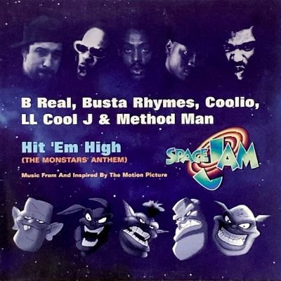 B REAL, BUSTA RHYMES, COOLIO, LL COOL J & METHOD MAN - HIT 'EM HIGH (12) (DE) (VG+/VG+)