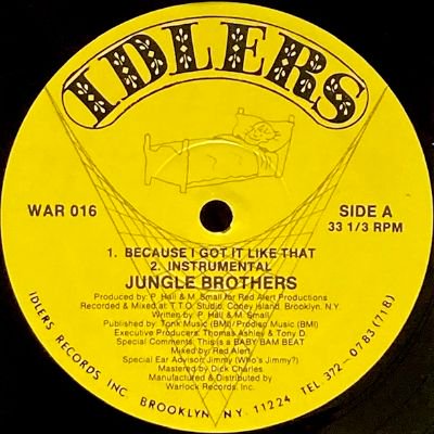 JUNGLE BROTHERS - BECAUSE I GOT IT LIKE THAT (12) (EX/EX)