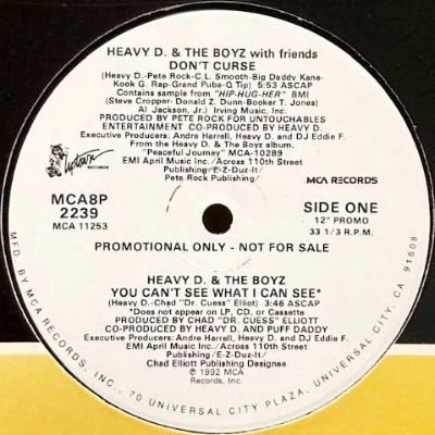 HEAVY D. & THE BOYZ with FRIENDS - DON'T CURSE (12) (PROMO) (M/EX)