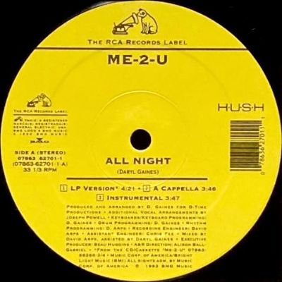 ME-2-U - ALL NIGHT / WANT U BACK (12) (VG+)