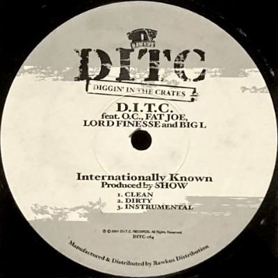 D.I.T.C. - INTERNATIONALLY KNOWN / THE ENEMY (12) (RE) (VG+/VG+)