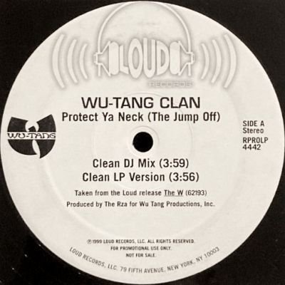 WU-TANG CLAN - PROTECT YA NECK (THE JUMP OFF) (12) (PROMO) (VG/VG)