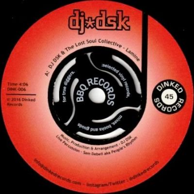 DJ DSK & THE LOST SOUL COLLECTIVE - LAMINE / POLICE WOMAN (7) (VG+)