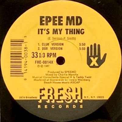 EPMD - IT'S MY THING / YOU'RE A CUSTOMER (12) (VG)