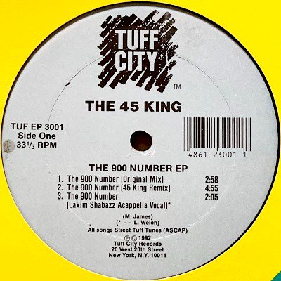 THE 45 KING - THE 900 NUMBER EP (12) (RE) (VG+/VG+)