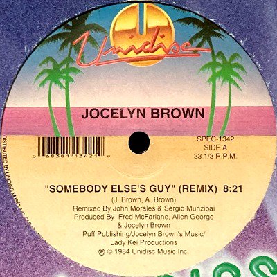 JOCELYN BROWN - SOMEBODY ELSE'S GUY (REMIX) (12) (VG/VG)