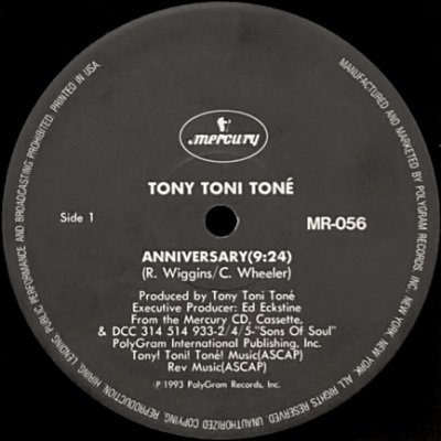 TONY TONI TONE / VANESSA WILLIAMS - ANNIVERSARY / WORK TO DO (12) (RE) (VG)