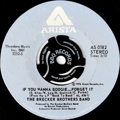 THE BRECKER BROTHERS BAND - IF YOU WANNA BOOGIE... FORGET IT (7) (EX/VG+)