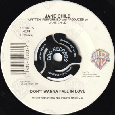 JANE CHILD - DON'T WANNA FALL IN LOVE (7) (VG+/VG+)