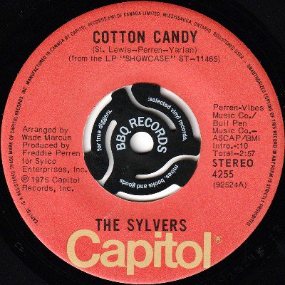 THE SYLVERS - COTTON CANDY / I CAN BE FOR REAL (7) (CA) (VG+)