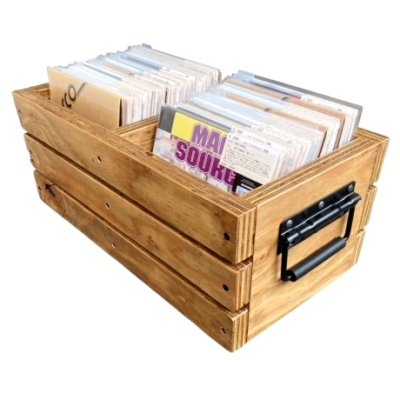 BBQ RECORDS x the798records - WOODEN 45 CRATE (NEW)