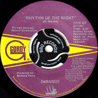 DEBARGE - RHYTHM OF THE NIGHT / QUEEN OF MY HEART (7) (VG+)
