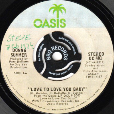 DONNA SUMMER - LOVE TO LOVE YOU BABY (7) (VG)