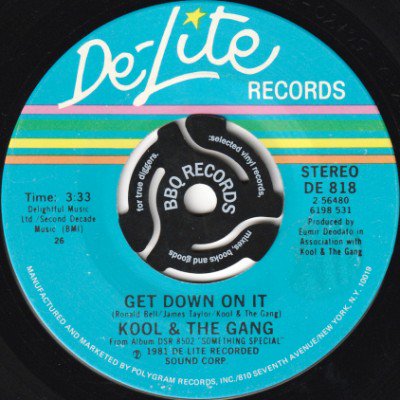 KOOL & THE GANG - GET DOWN ON IT / STEPPIN' OUT (7) (VG)