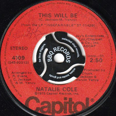 <img class='new_mark_img1' src='https://img.shop-pro.jp/img/new/icons5.gif' style='border:none;display:inline;margin:0px;padding:0px;width:auto;' />NATALIE COLE - THIS WILL BE / JOEY (7) (VG/VG+)