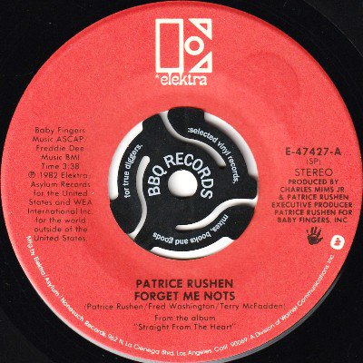 PATRICE RUSHEN - FORGET ME NOTS / (SHE WILL) TAKE YOU DOWN TO LOVE (7) (VG+/VG)