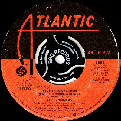 SPINNERS - LOVE CONNECTION / LOVE IS SUCH A CRAZY FEELING (7) (VG)