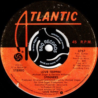SPINNERS - LOVE TRIPPIN' / NOW THAT YOU'RE MINE AGAIN (7) (G)