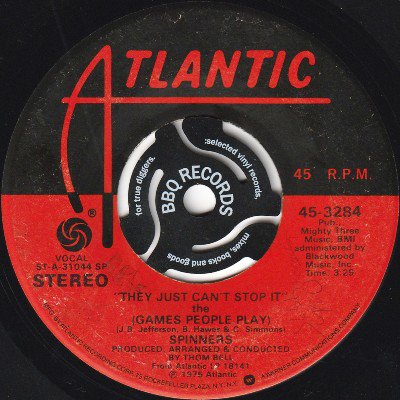 SPINNERS - THEY JUST CAN'T STOP IT THE / I DON'T WANT TO LOSE YOU (7) (G)