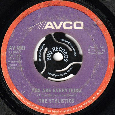 THE STYLISTICS - YOU ARE EVERYTHING / COUNTRY LIVING (7) (G)