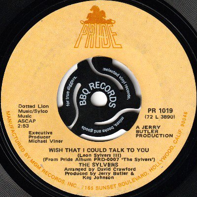 THE SYLVERS - WISH THAT I COULD TALK TO YOU / HOW LOVE HURTS (7) (VG)