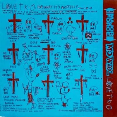 LOVE T.K.O. - FOR WHAT IT'S WORTH / DESERT SONG (12) (VG+/VG+)
