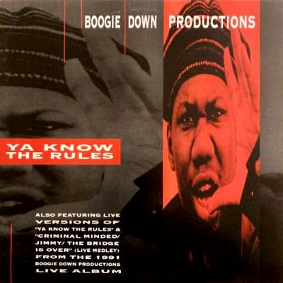 <img class='new_mark_img1' src='https://img.shop-pro.jp/img/new/icons5.gif' style='border:none;display:inline;margin:0px;padding:0px;width:auto;' />BOOGIE DOWN PRODUCTIONS - YA KNOW THE RULES (12) (PROMO) (M/VG+)