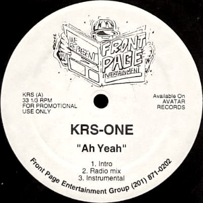 KRS-ONE - AH YEAH (12) (PROMO) (EX)