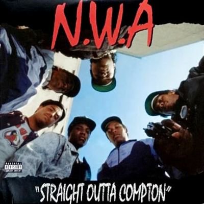 N.W.A - STRAIGHT OUTTA COMPTON (LP) (RE) (G/VG+)