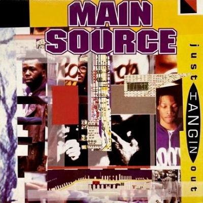 MAIN SOURCE - JUST HANGIN OUT / LIVE AT THE BARBEQUE (12) (RE) (VG+/VG+)