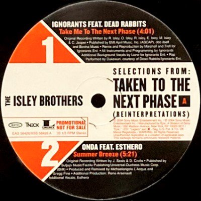V.A. - SELECTIONS FROM THE ISLEY BROTHERS: TAKEN TO THE NEXT PHASE (12) (EX)