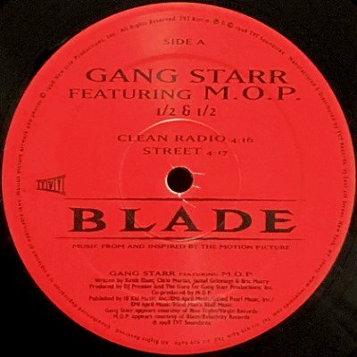 GANG STARR / WOLFPAK - 1/2 & 1/2 (12) (EX)