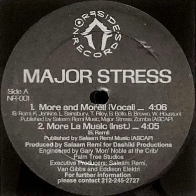 MAJOR STRESS - MORE AND MORE / A DAY IN DA STUY (12) (VG+)