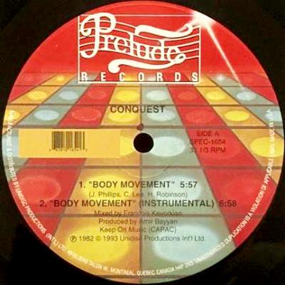 CONQUEST - BODY MOVEMENT / GIVE IT TO ME (IF YOU DON'T MIND) (12) (RE) (VG+/VG+)