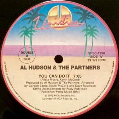 <img class='new_mark_img1' src='https://img.shop-pro.jp/img/new/icons5.gif' style='border:none;display:inline;margin:0px;padding:0px;width:auto;' />AL HUDSON & THE PARTNERS / THE UNIVERSAL ROBOT BAND - YOU CAN DO IT (12) (RE) (VG+/VG+)