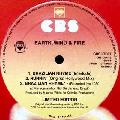 <img class='new_mark_img1' src='https://img.shop-pro.jp/img/new/icons5.gif' style='border:none;display:inline;margin:0px;padding:0px;width:auto;' />EARTH, WIND & FIRE - BRAZILIAN RHYME / RUNNIN' (12) (VG+/VG+)
