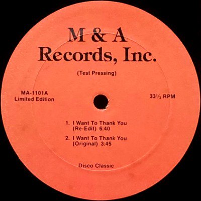 ALICIA MYERS / PEOPLE'S CHOICE - I WANT TO THANK YOU  / DO IT ANY WAY YOU WANNA (12) (VG+)