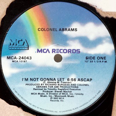 COLONEL ABRAMS / ONE WAY - I'M NOT GONNA LET / YOU CAN DO IT (12) (VG+/VG+)