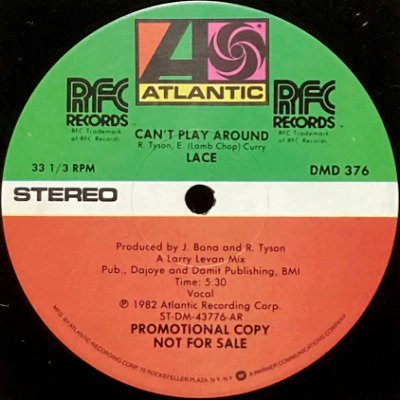 LACE - CAN'T PLAY AROUND (12) (PROMO) (VG/VG)