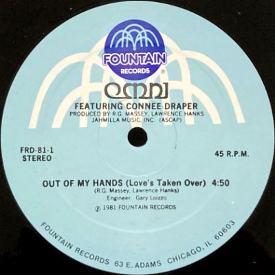 OMNI feat CONNEE DRAPER - OUT OF MY HANDS (LOVE'S TAKEN OVER) (12) (VG+)