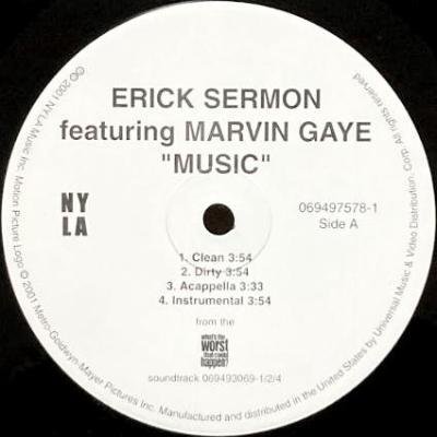 ERICK SERMON feat. MARVIN GAYE / CHA CHA - MUSIC / STICK 'EM (12) (VG+/VG+)