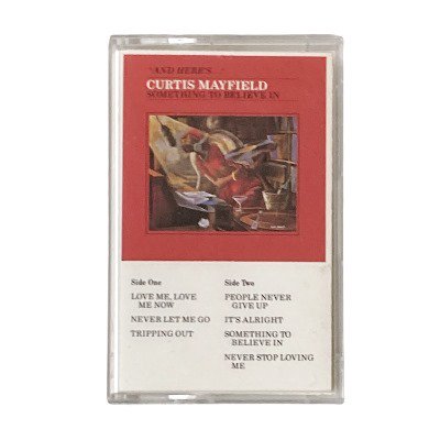 <img class='new_mark_img1' src='https://img.shop-pro.jp/img/new/icons5.gif' style='border:none;display:inline;margin:0px;padding:0px;width:auto;' />CURTIS MAYFIELD - SOMETHING TO BELIEVE IN (CASSETTE) (RE) (VG+/VG+)