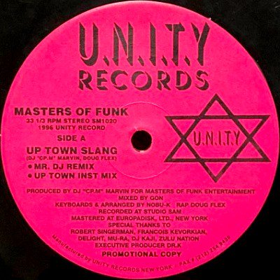 MASTERS OF FUNK - UP TOWN SLANG / GOTTA WORK (12) (VG)