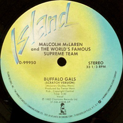 <img class='new_mark_img1' src='https://img.shop-pro.jp/img/new/icons5.gif' style='border:none;display:inline;margin:0px;padding:0px;width:auto;' />MALCOLM MCLAREN AND THE WORLD'S FAMOUS SUPREME TEAM - BUFFALO GALS (12) (EX/EX)