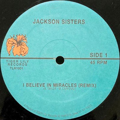 <img class='new_mark_img1' src='https://img.shop-pro.jp/img/new/icons5.gif' style='border:none;display:inline;margin:0px;padding:0px;width:auto;' />JACKSON SISTERS - I BELIEVE IN MIRACLE (12) (RE) (VG+/VG+)